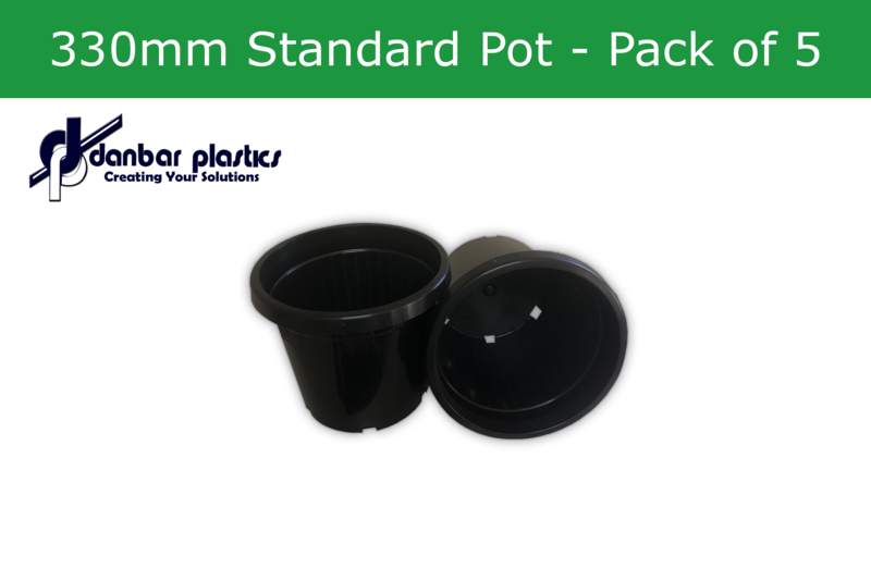 Plastic Pots 330mm Standard - Pack of 5